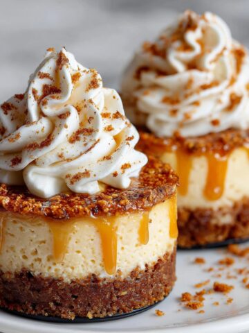 Mini Pumpkin Cheesecakes with Gingersnap Crust