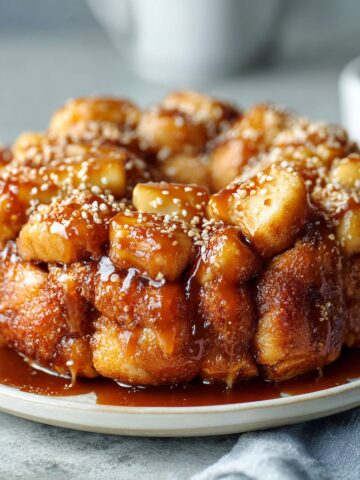 Caramel Apple Monkey Bread Pull-Apart
