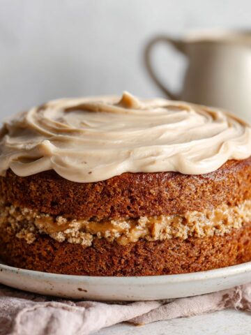 Ginger Apple Cake with Brown Sugar Frosting