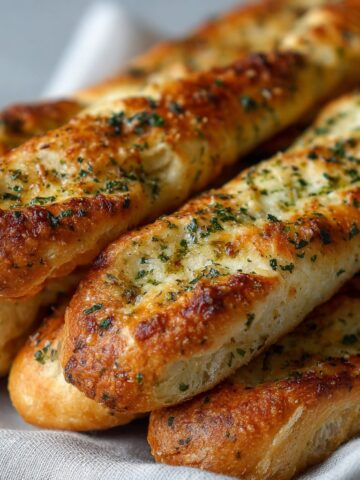 Buttery Garlic Breadsticks from Scratch
