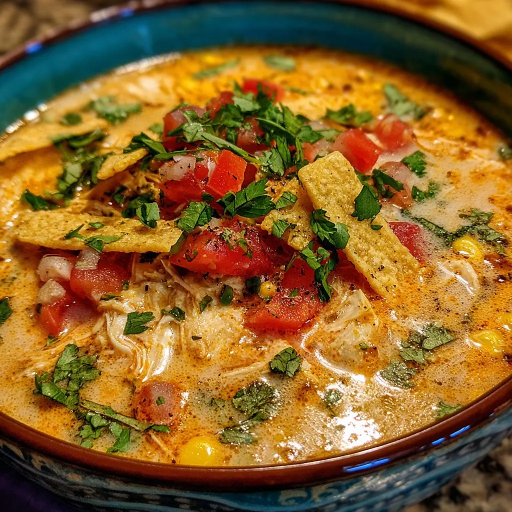 Creamy Chicken Tortilla Soup Recipe