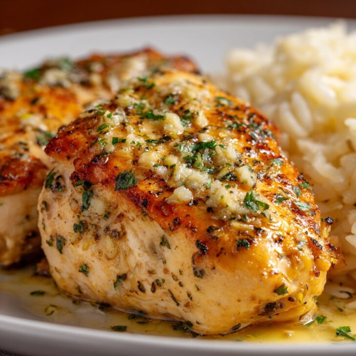 Baked Garlic Butter Chicken Breast