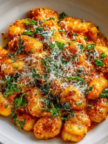 Creamy Tomato Gnocchi with Parmesan