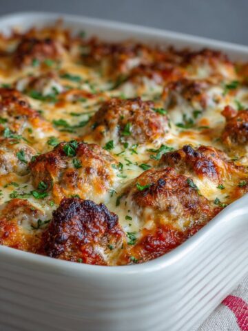 Dump and Bake Meatball Casserole