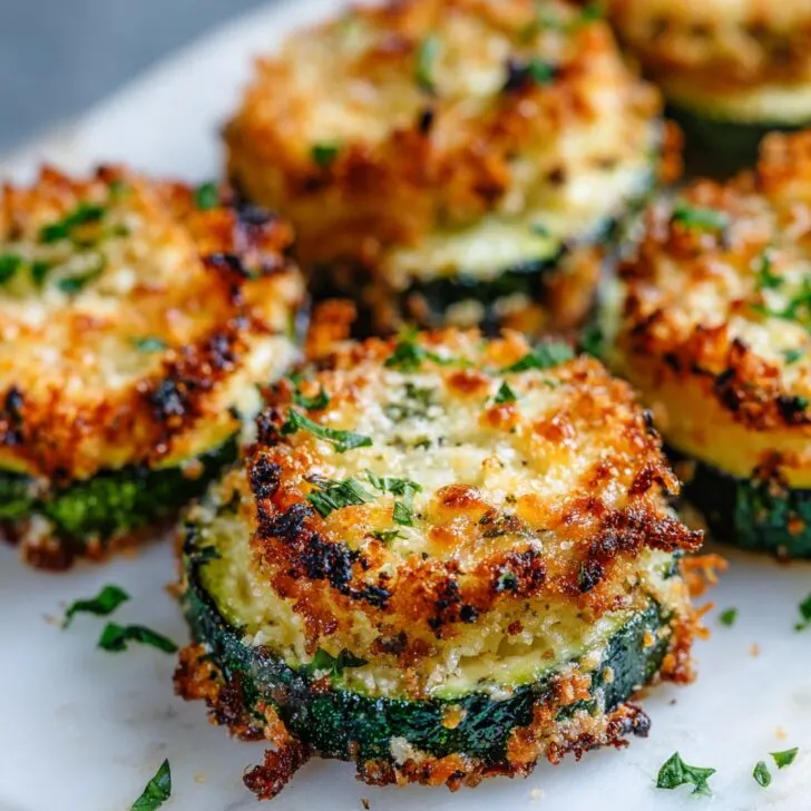 Parmesan Crusted Zucchini Rounds