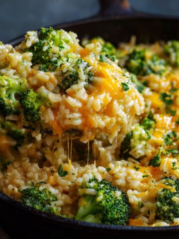 Cheesy Broccoli Rice Casserole (Easy Side)