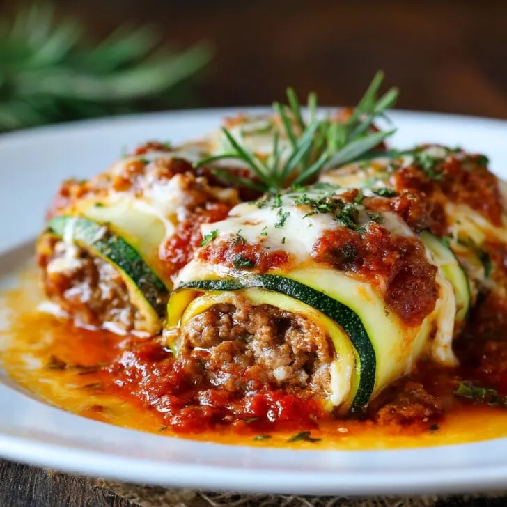 Zucchini Lasagna Roll-Ups (Low Carb)