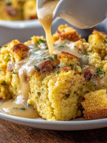 Southern Cornbread Dressing with Gravy