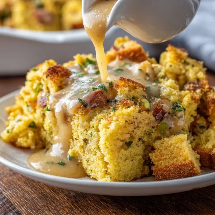 Southern Cornbread Dressing with Gravy