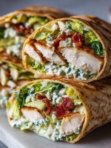 Chicken Caesar Salad Wraps