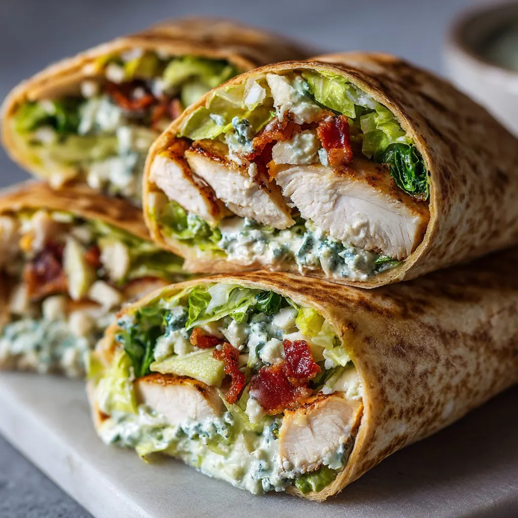 Chicken Caesar Salad Wraps