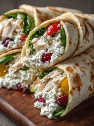 High Protein Cottage Cheese Wraps