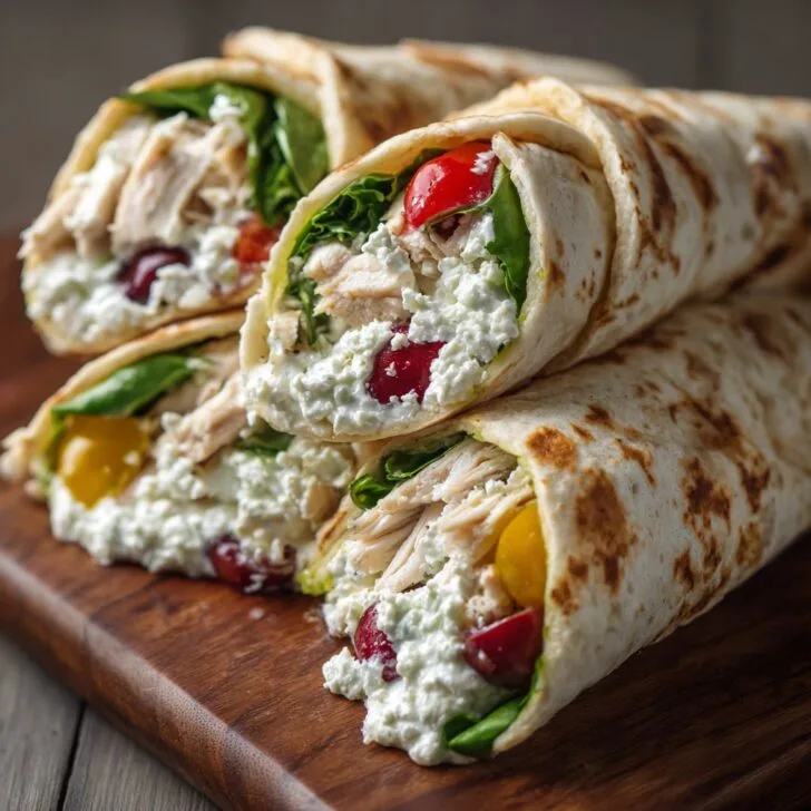 High Protein Cottage Cheese Wraps