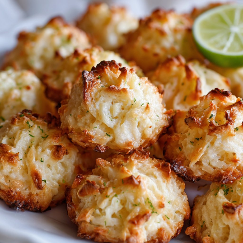 Lime Coconut Macaroons.