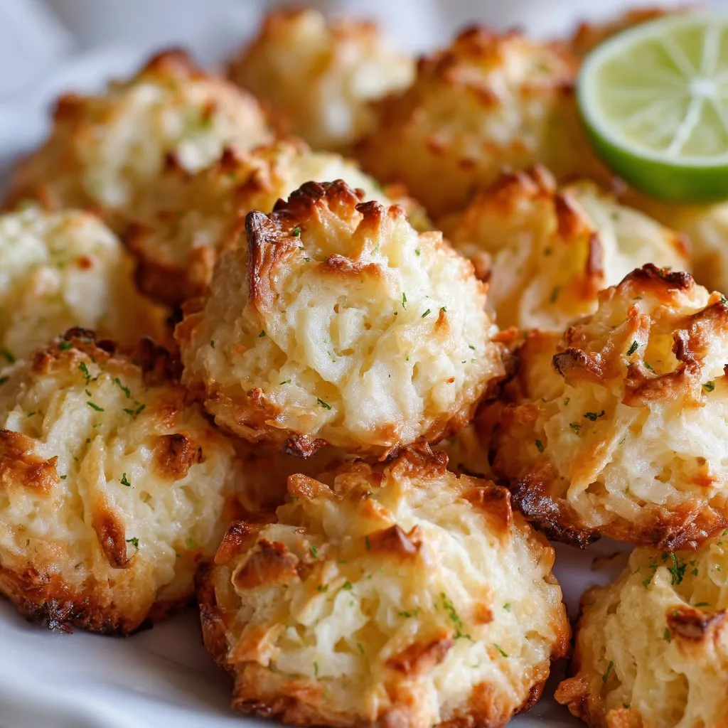 Lime Coconut Macaroons.