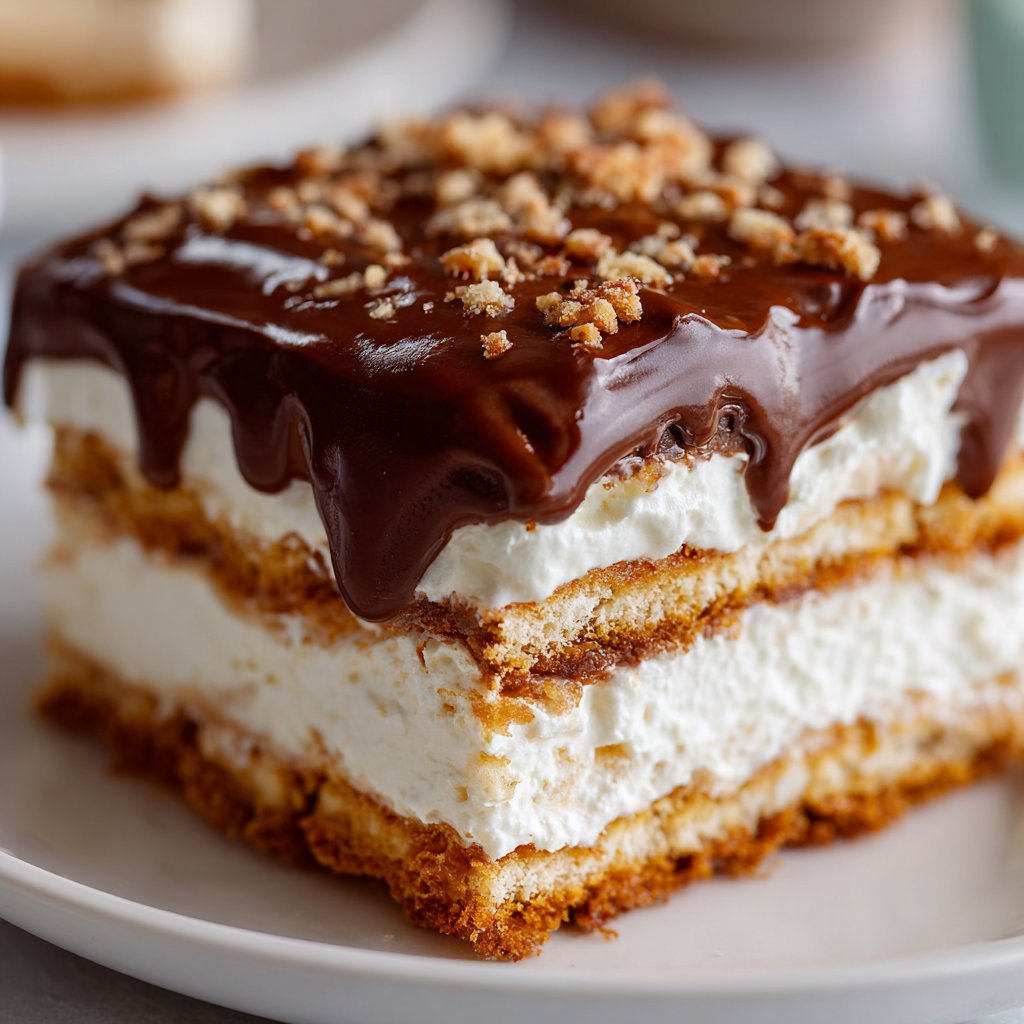 No-Bake Chocolate Eclair Cake: My Go-To Lazy Day Treat No-Bake Chocolate Eclair Cake