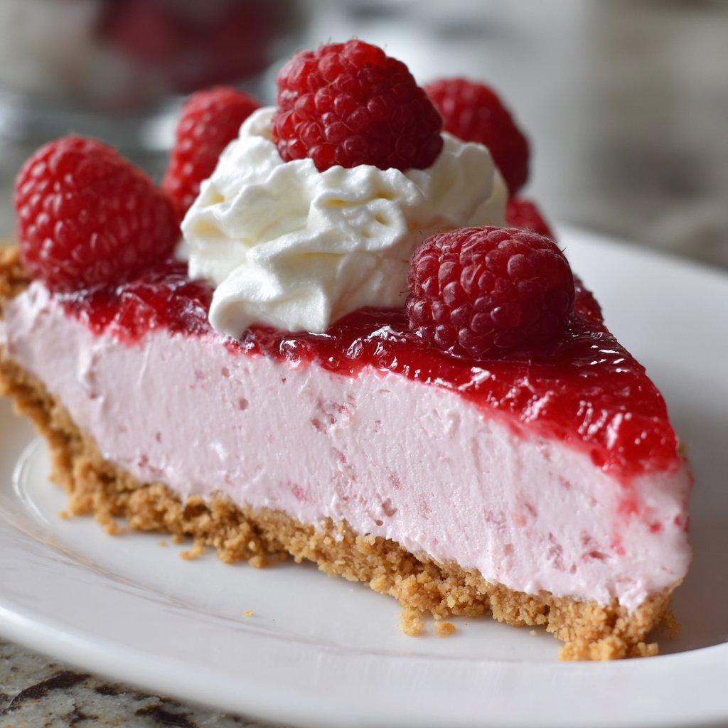 Frozen Raspberry Yogurt Pie