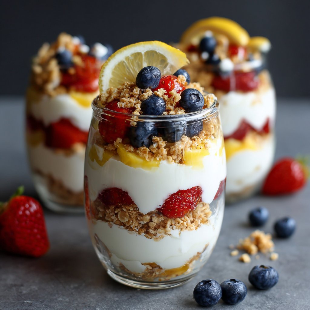 Berry Lemon Yogurt Parfaits That'll Brighten Up Breakfast Berry Lemon Yogurt Parfaits
