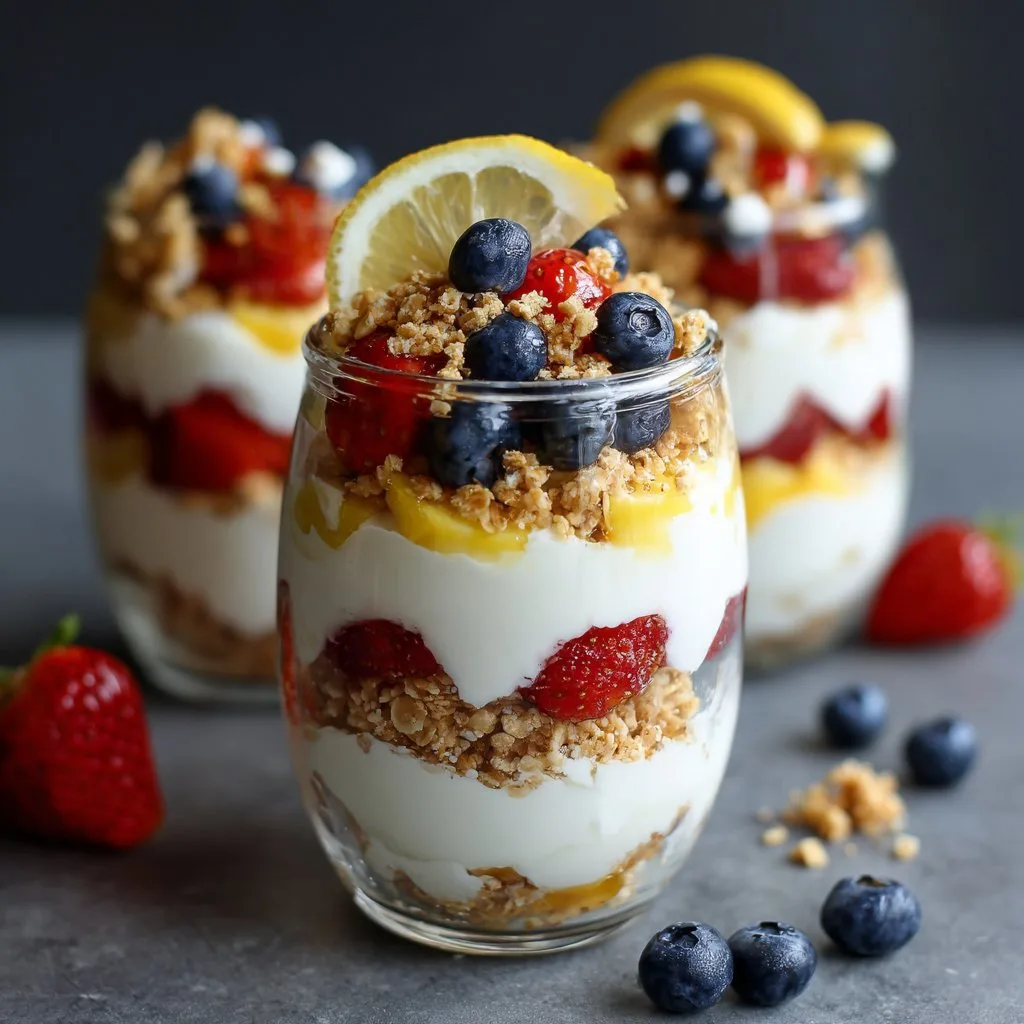 Berry Lemon Yogurt Parfaits That'll Brighten Up Breakfast Berry Lemon Yogurt Parfaits