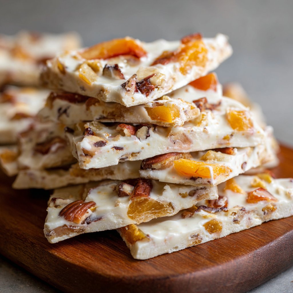 Peach Yogurt Freezer Bark: My Go-To Easy Summer Treat Peach Yogurt Freezer Bark