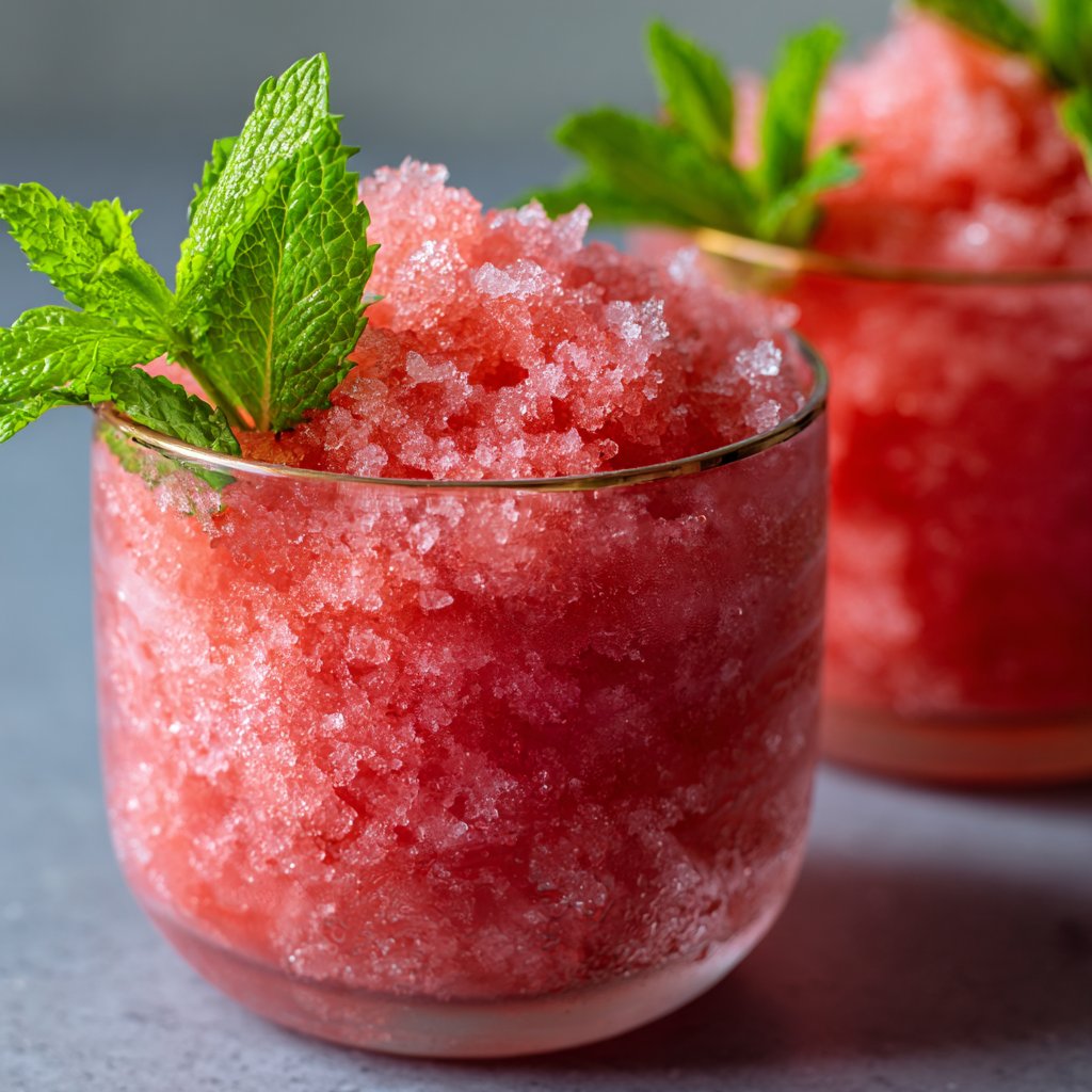 Watermelon Mint Granita Recipe: My Refreshing Summer Trick Watermelon Mint Granita