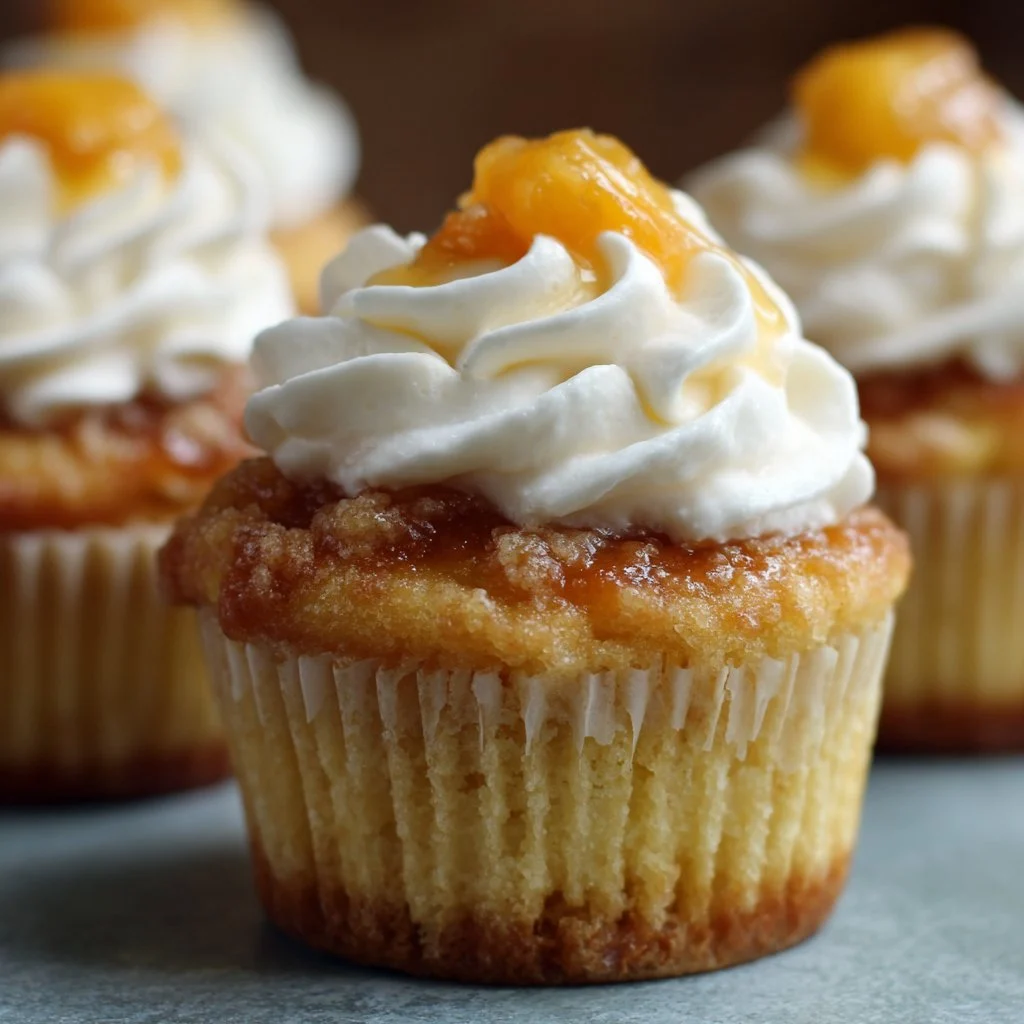 Peach Cobbler Cupcakes: My Go-To Cozy Dessert Recipe Peach Cobbler Cupcakes