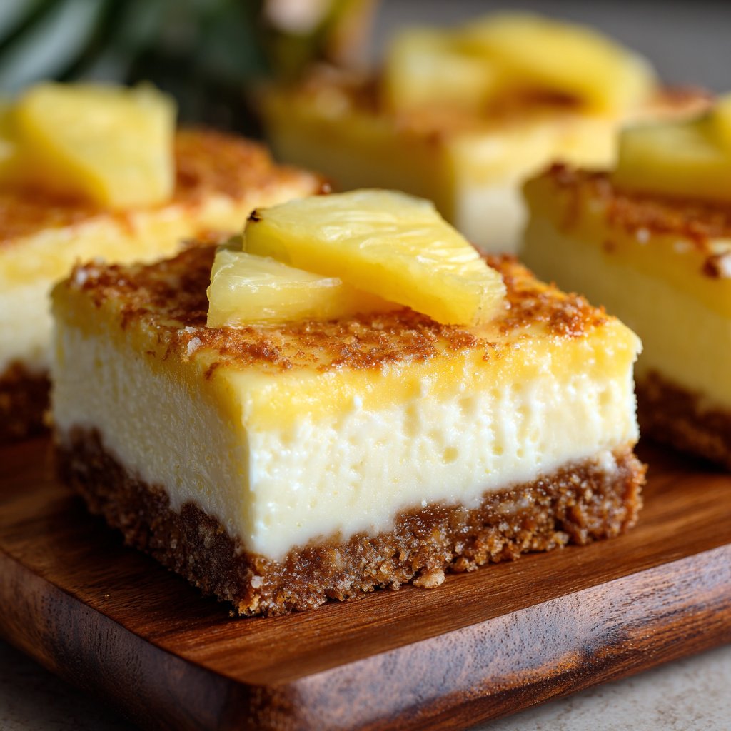 Pineapple Cheesecake Bars: My Tangy-Sweet, Foolproof Treat Pineapple Cheesecake Bars.