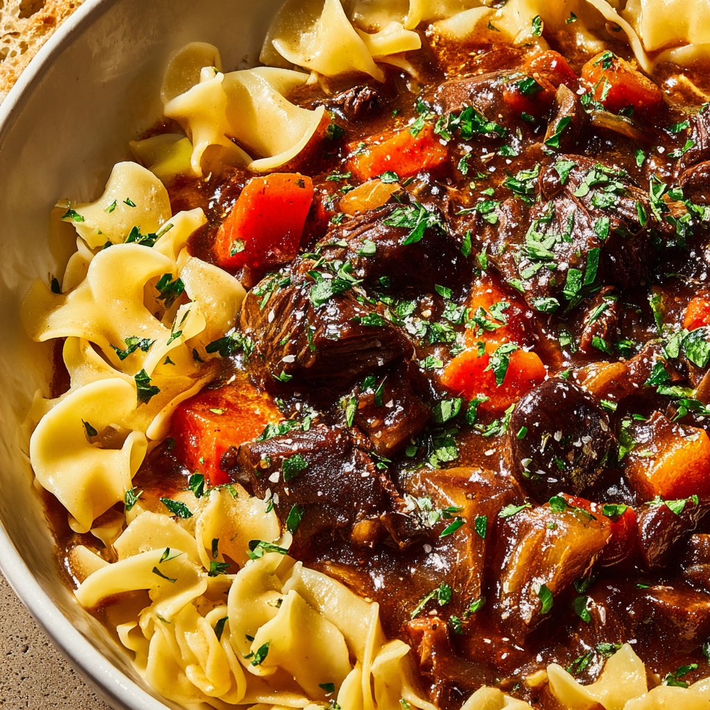 Noodle Beef Bourguignon: Cozy Comfort Food with a Twist Noodle Beef Bourguignon