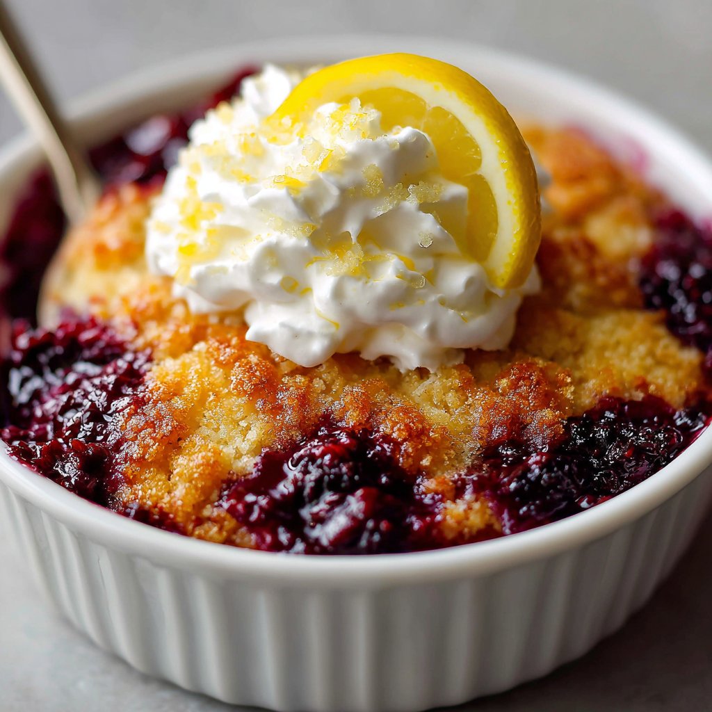 Lemon Berry Dump Cake