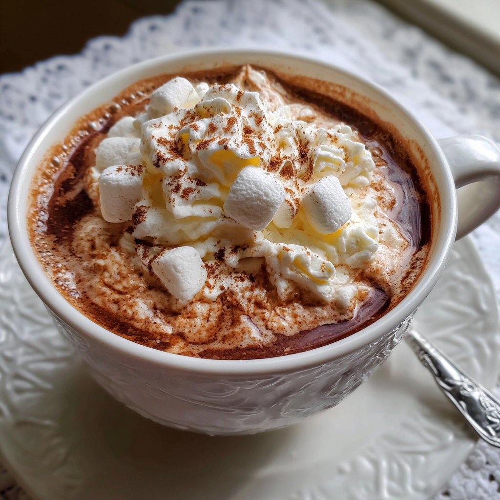 Crock Pot Hot Chocolate with Creamy Marshmallow Swirl Crock Pot Hot Chocolate with Creamy Marshmallow Swirl