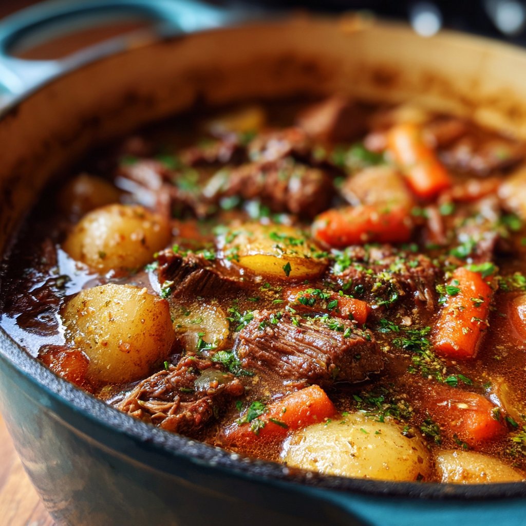 Dutch Oven Beef Stew with Tender Root Veggies Dutch Oven Beef Stew with Tender Root Veggies