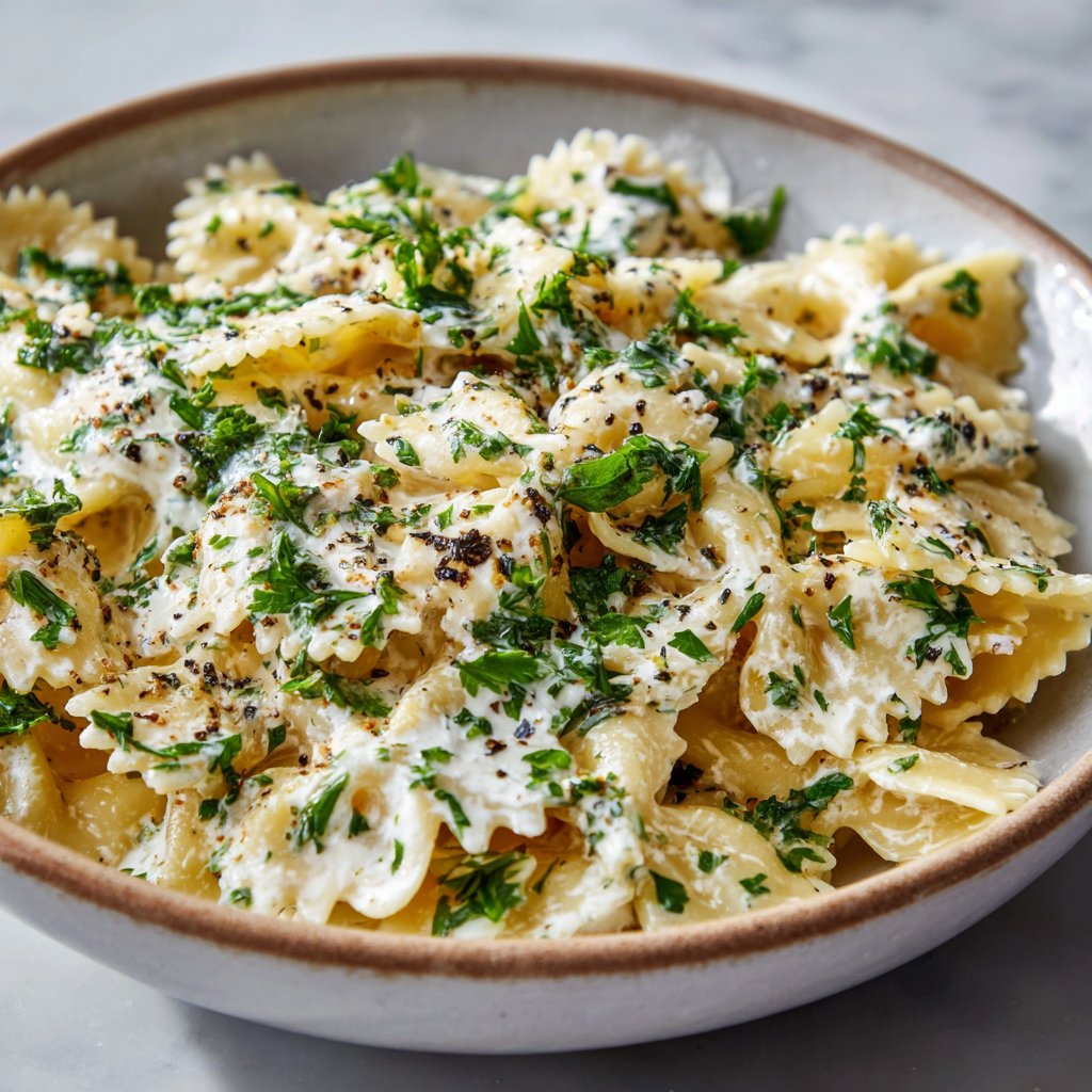 Creamy Ricotta Pasta with Fresh Herbs and Garlic Creamy Ricotta Pasta with Fresh Herbs and Garlic