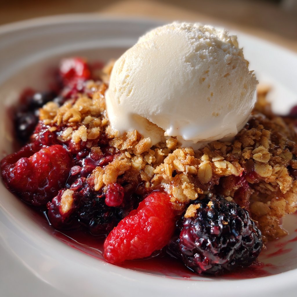 Mixed Berry Crisp with Oat Topping Mixed Berry Crisp with Oat Topping