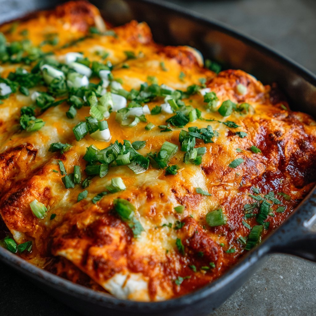Cheesy Chicken Enchiladas with Red Sauce Cheesy Chicken Enchiladas with Red Sauce