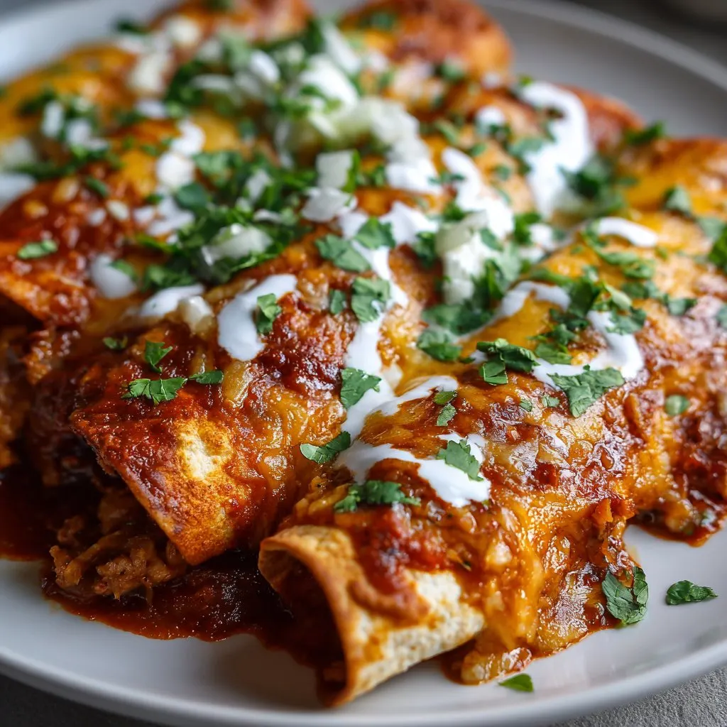Enchiladas with Beef, Cheese, and Red Sauce Enchiladas with Beef, Cheese, and Red Sauce