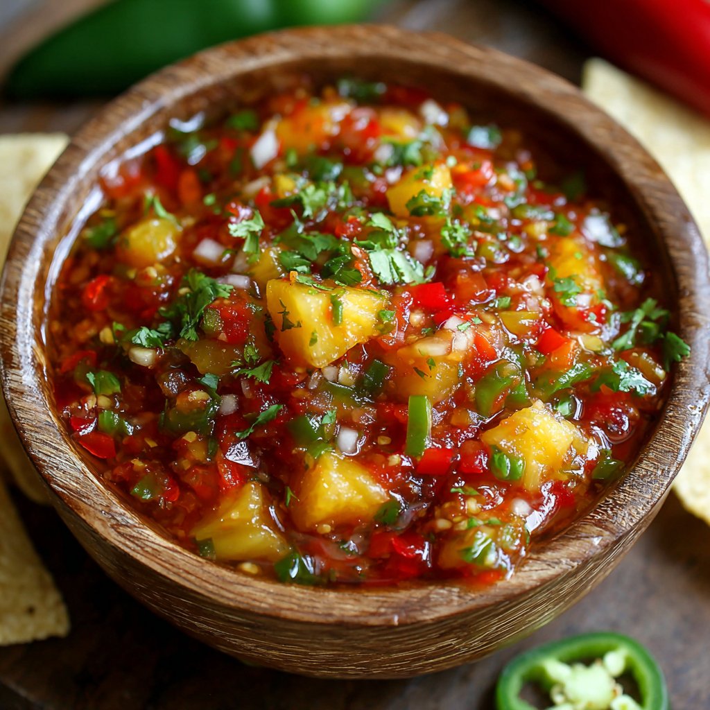 Sweet and Tangy Salsa with Pineapple and Jalapeño Sweet and Tangy Salsa with Pineapple and Jalapeño