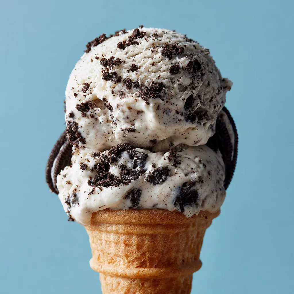 Oreo Ice Cream with Crushed Cookie Bits Oreo Ice Cream with Crushed Cookie Bits