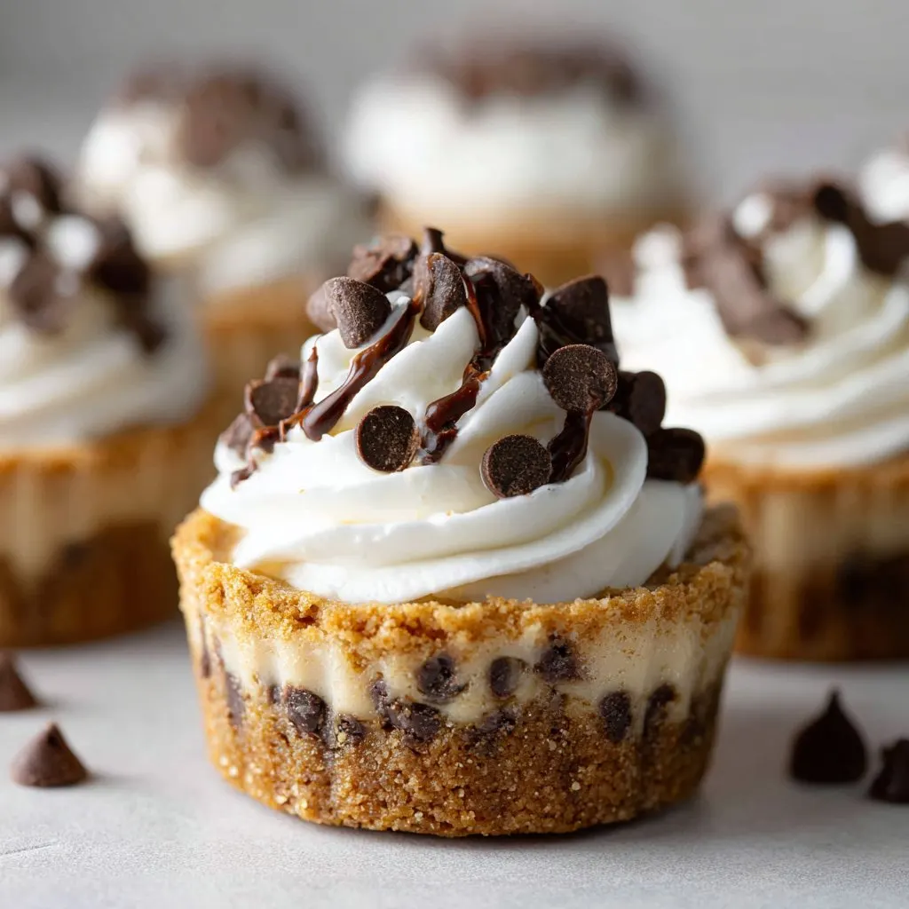 Chocolate Chip Cookie Dough Cups with Vanilla Shell Chocolate Chip Cookie Dough Cups with Vanilla Shell