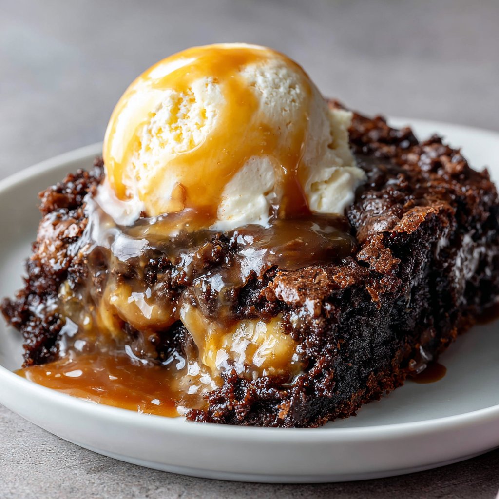 Chocolate Caramel Dump Cake with Gooey Center Chocolate Caramel Dump Cake with Gooey Center