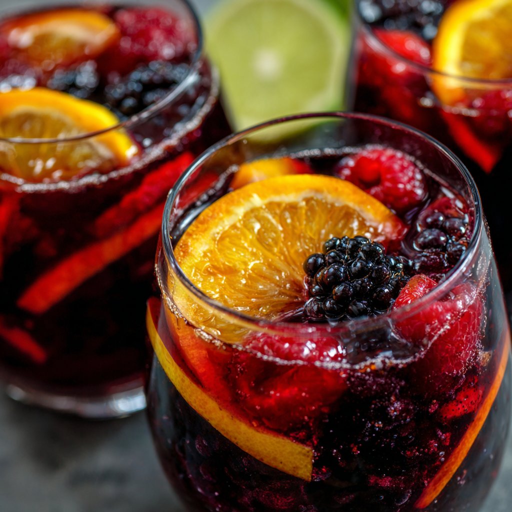 Fresh Sangria with Berries and Citrus Slices Fresh Sangria with Berries and Citrus Slices
