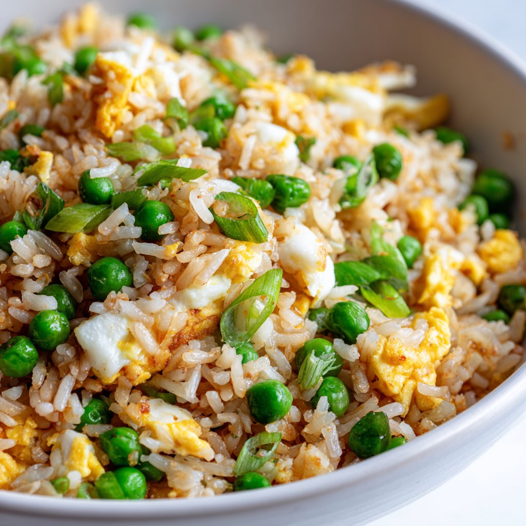 Easy Egg Fried Rice with Scallions and Peas Easy Egg Fried Rice with Scallions and Peas