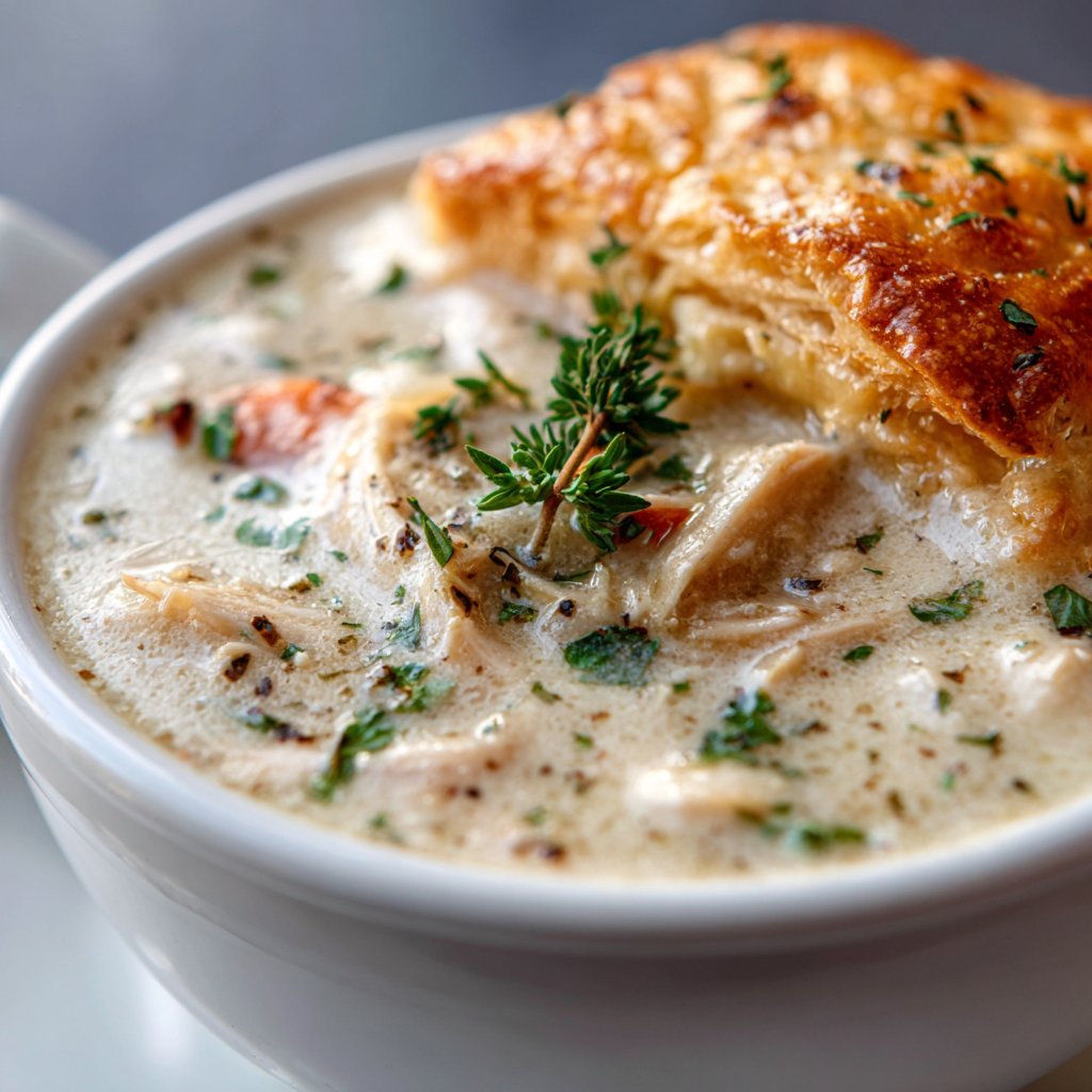 Chicken Pot Pie Soup – Cozy Comfort Bowl