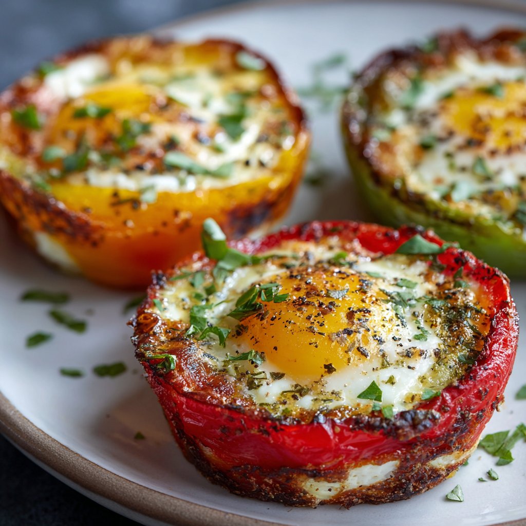 Bell Pepper Egg Cups – Low Carb Breakfast