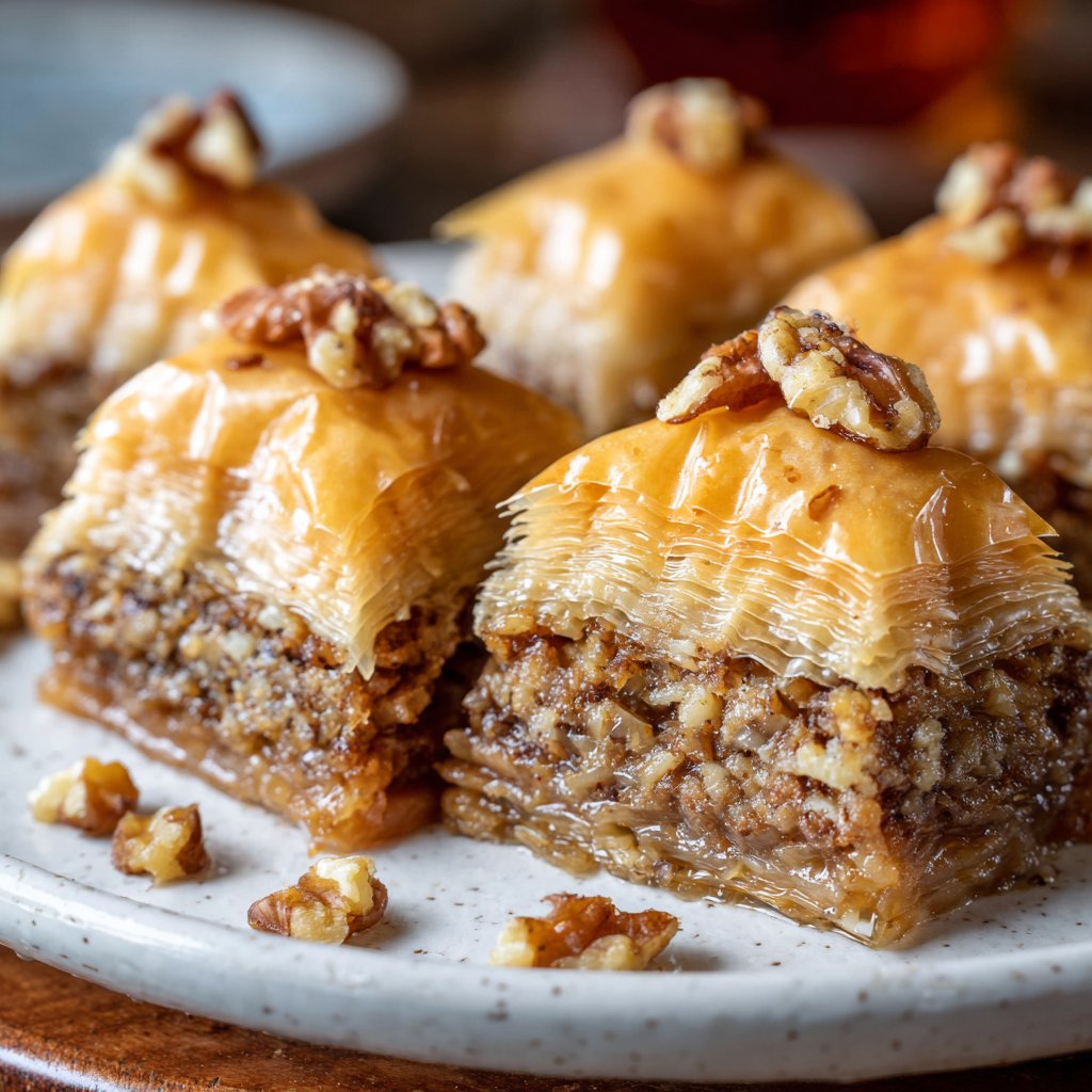 Easy Baklava Recipe with Honey Walnut Filling