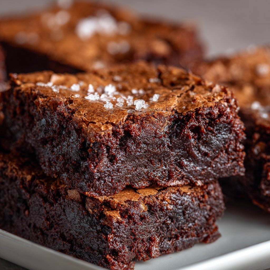 Fudgy Brownies Recipe with Crackly Top Fudgy Brownies Recipe with Crackly Top