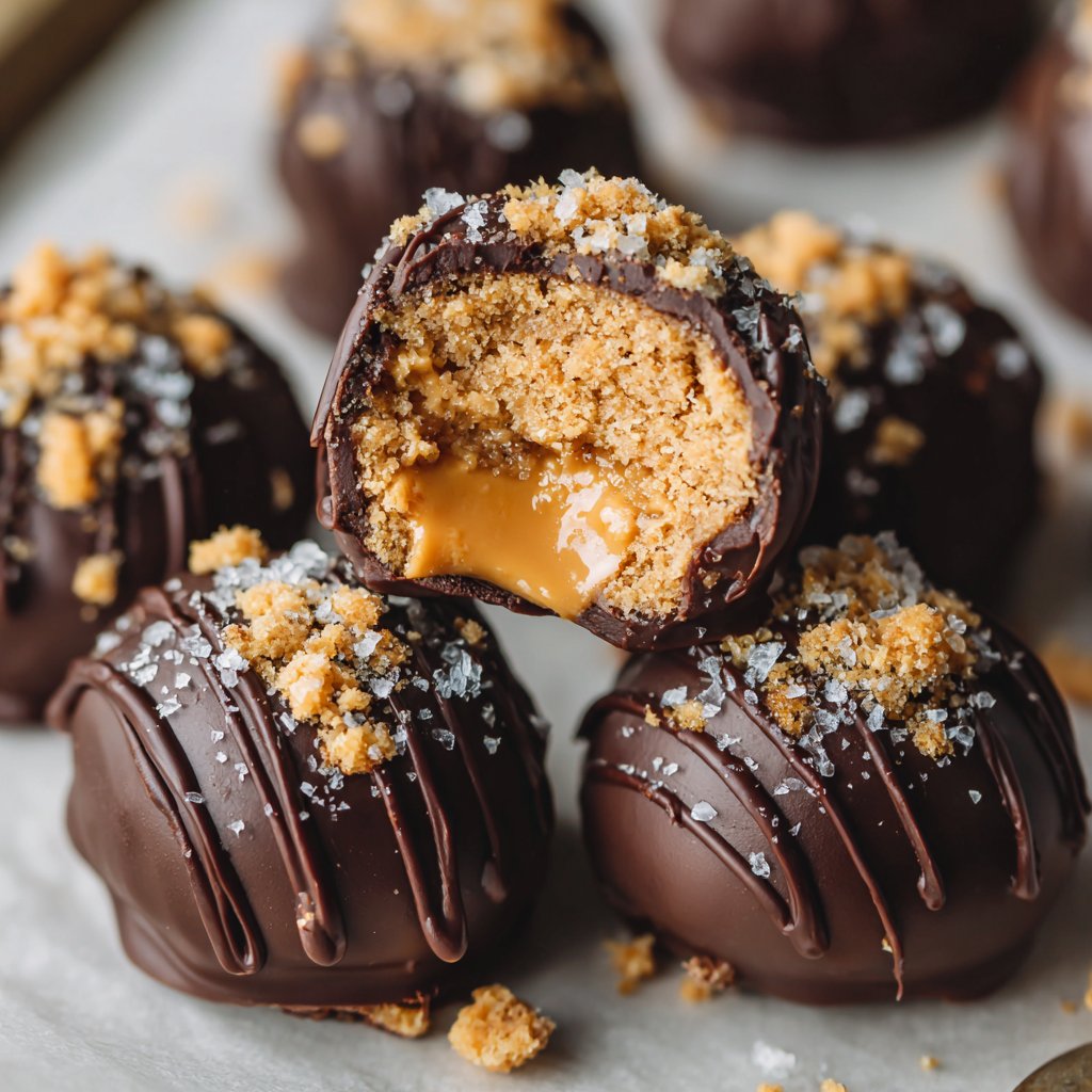 Peanut Butter Cookie Dough Truffles (Easy!)