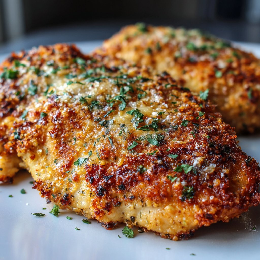 Garlic Parmesan Chicken – Juicy & Crispy Garlic Parmesan Chicken – Juicy & Crispy