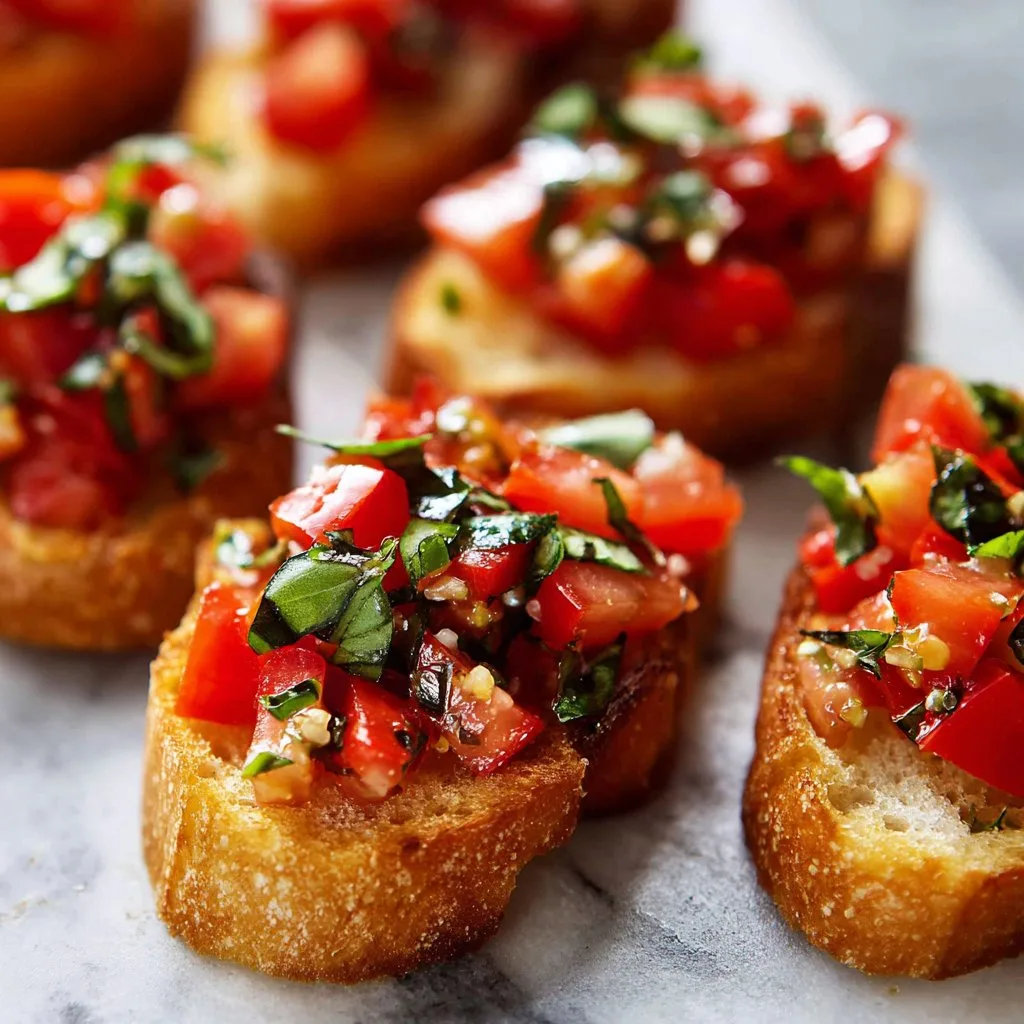 Simple Bruschetta Recipe with Tomato & Basil Simple Bruschetta Recipe with Tomato & Basil