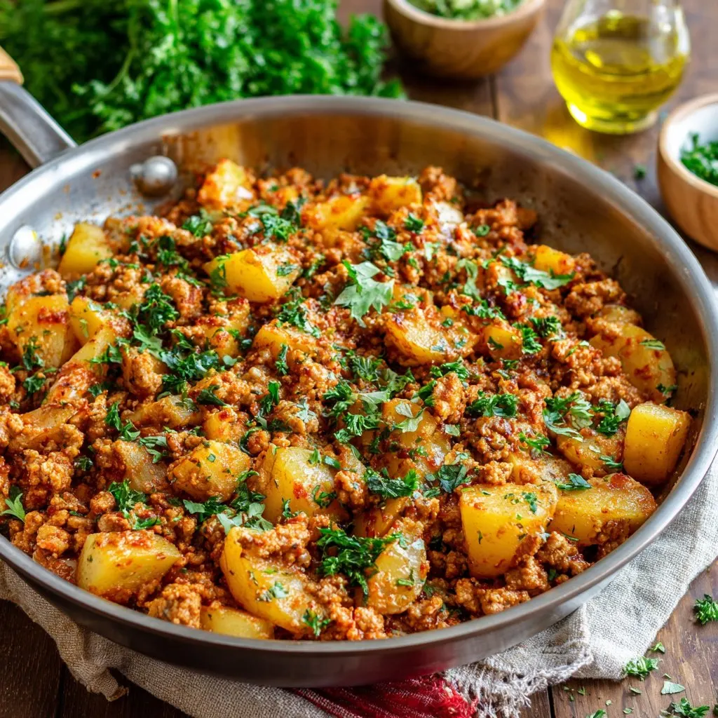 Ground Turkey with Potatoes – One Pan Comfort Dinner Ground Turkey with Potatoes – One Pan Comfort Dinner