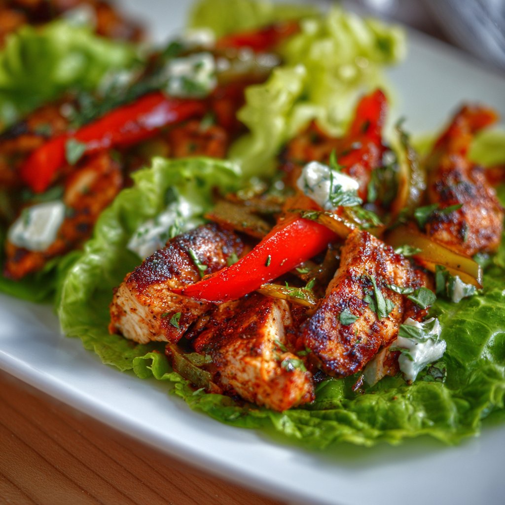 Chicken Fajita Lettuce Wraps – Low Carb